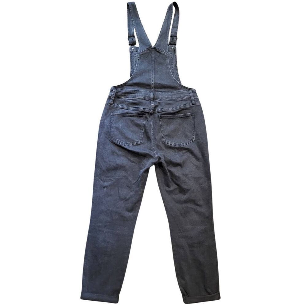 Madewell Overalls Women's Medium Black Wash Skinny Slim Tapered Zip - Picture 2 of 6